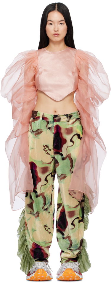 Crop top Collina Strada Collina Strada Simone Puff Sleeve Blouse Lyserød | XX3029, 0