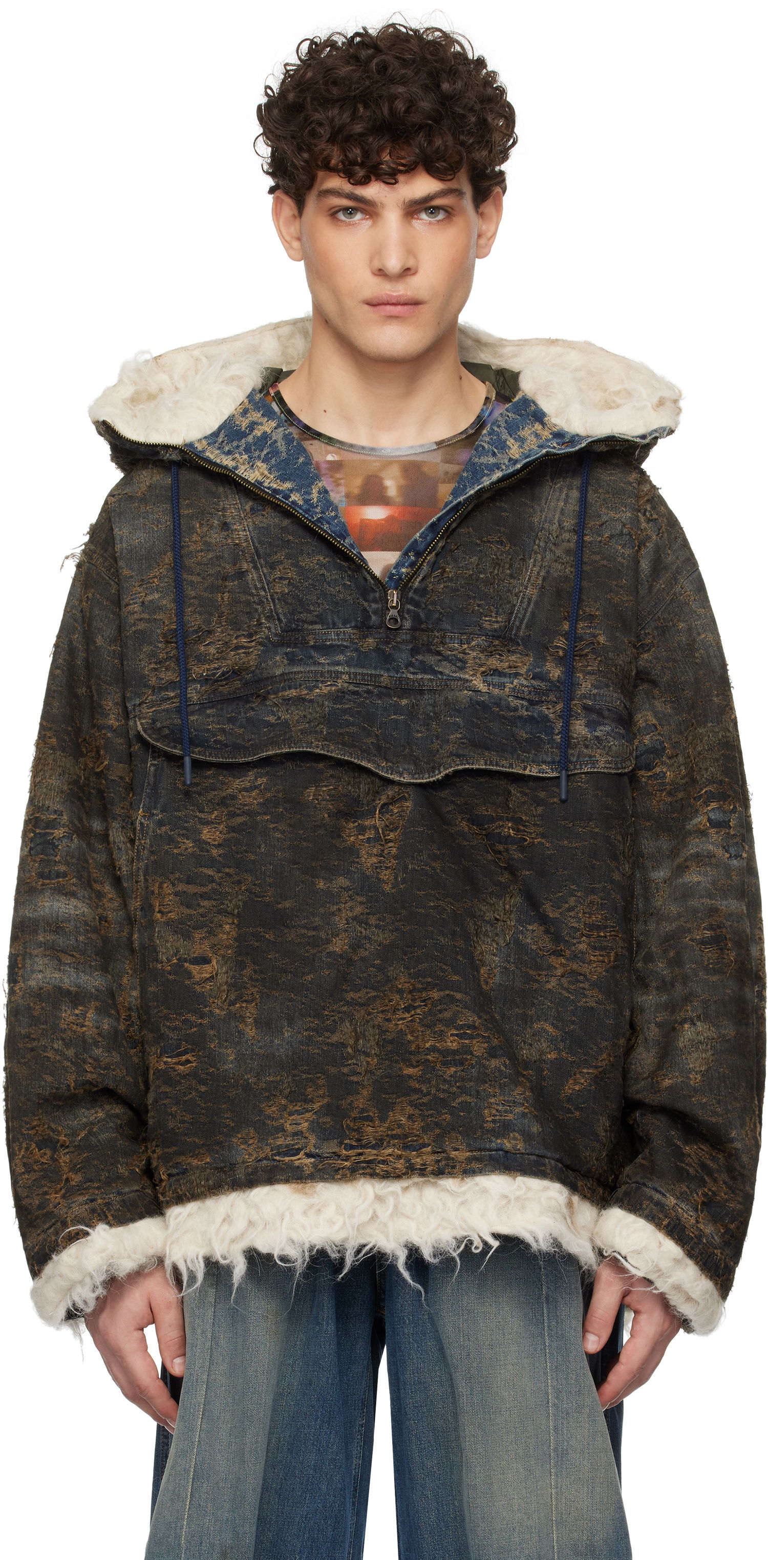 Vindjakke Diesel Black D-Arak-Fsf Denim Jacket Sort | A15963-0ABCW-01, 0