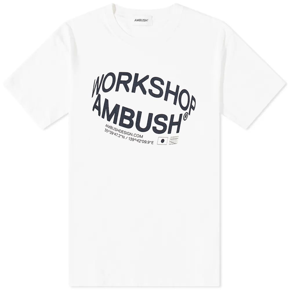 T-shirt Ambush Revolve Logo Tee Hvid | BMAA064S23JER0010247, 0