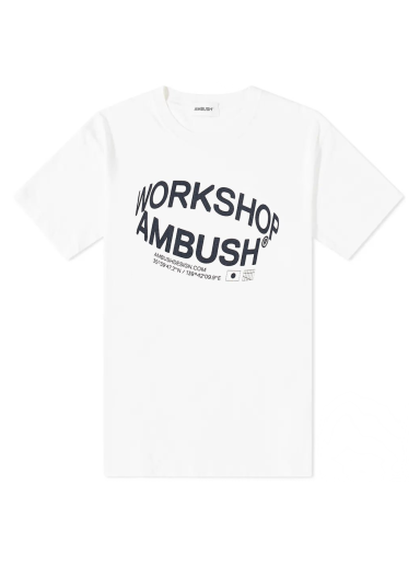 T-shirt Ambush Revolve Logo Tee Hvid | BMAA064S23JER0010247