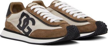 Sneakers og sko Dolce & Gabbana Mixed-Material 'DG' Cushion Brun | CS2288 A3D24, 3