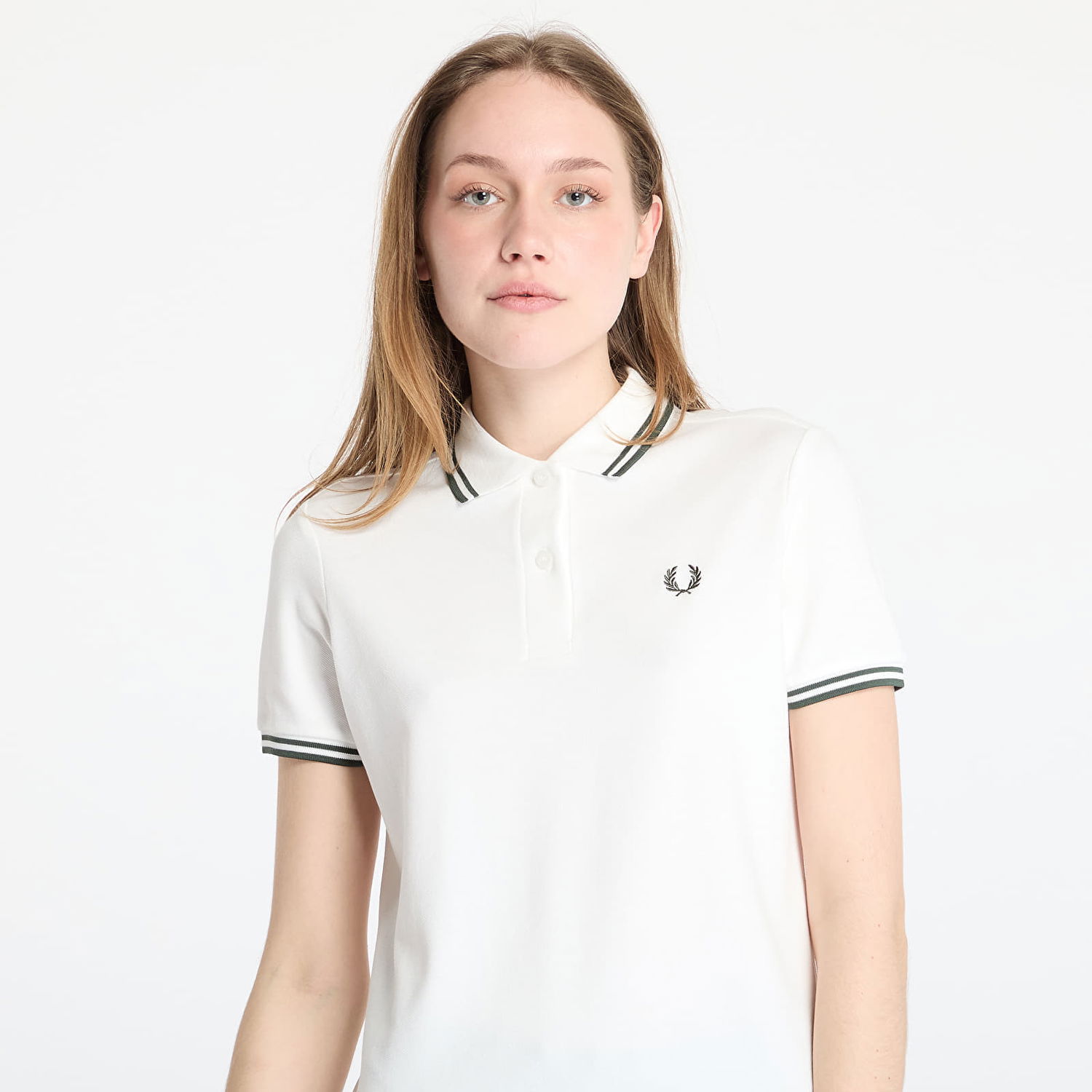 Kjole Fred Perry Fred Perry Twin Tipped Polo Dress Hvid | D3600 Y73, 1
