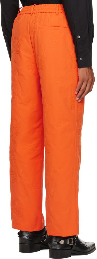 Bukser Feng Chen Wang Feng Chen Wang Phoenix Embroidered Trousers Orange | FMF14TR27, 2