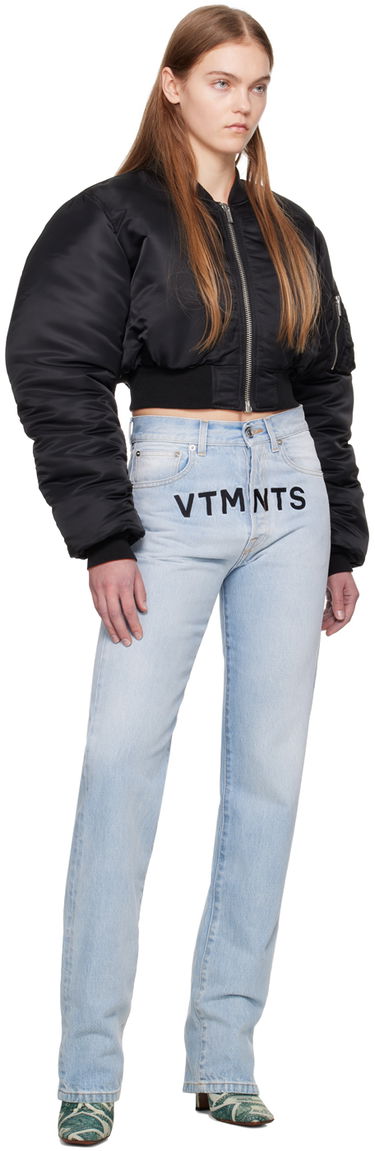 Jeans VETEMENTS Embroidered Jeans Blå | VL20PA280L, 3