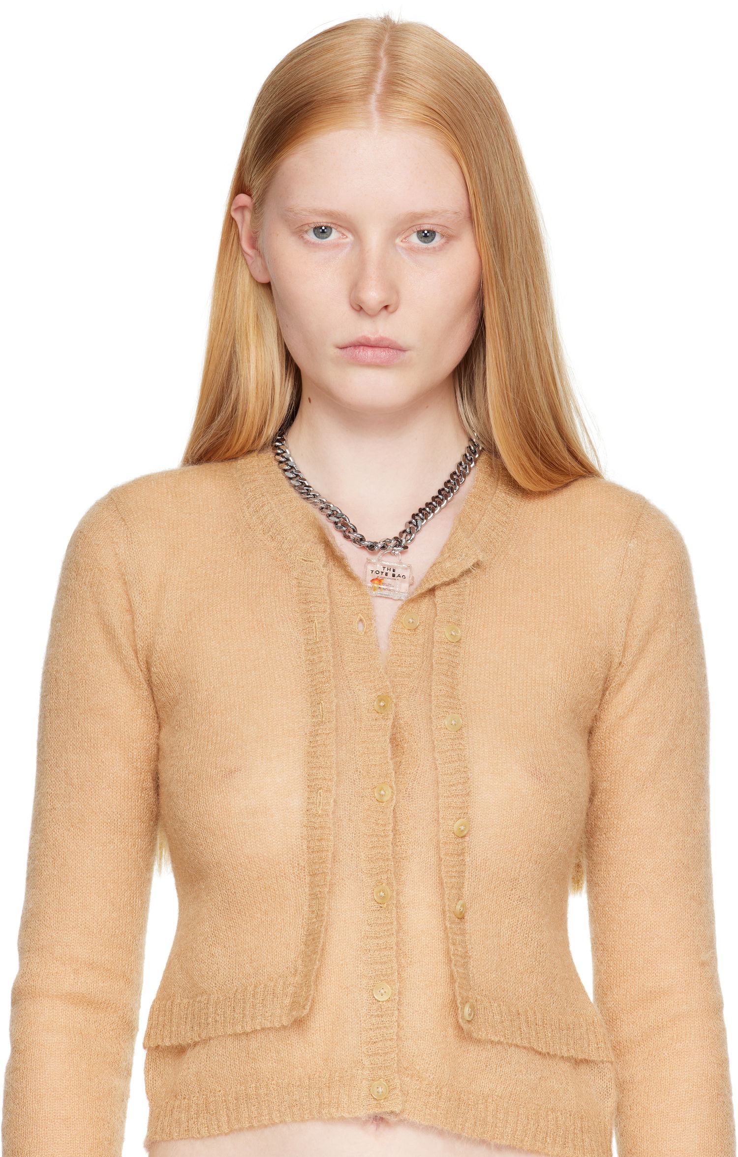 Halskæde Marc Jacobs Marc Jacobs The Tote Bag Goldfish Chain Necklace Metalisk | 2P4JNC001J24, 1