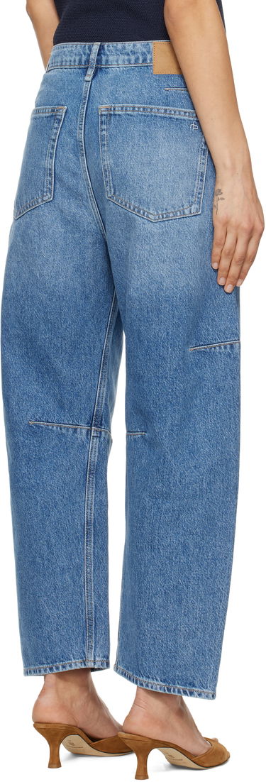 Jeans rag & bone rag & bone Charlie Ankle-Length Barrel Jeans Blå | WDD25S2994RGAC, 2