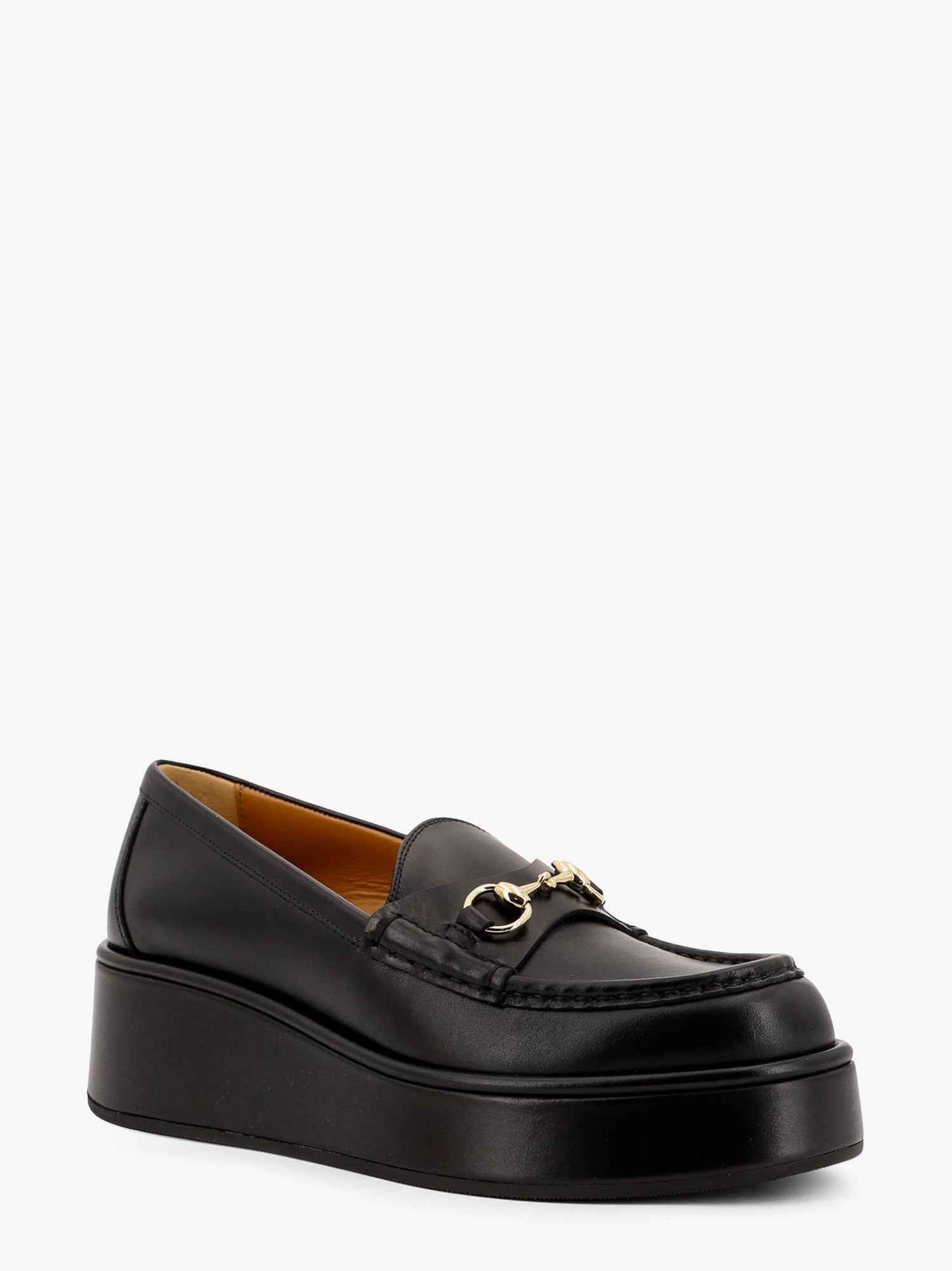 Sneakers og sko Gucci Gucci Platform Loafers with Horsebit Sort | 794317AADO01000, 1
