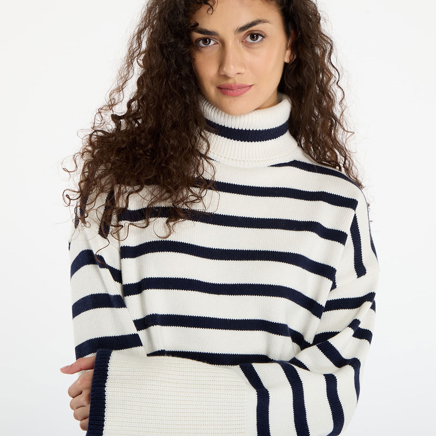 Sweater GUESS Striped Turtleneck Emelia Sweater Flerfarvet | W5BR34Z37L1-S00J, 1