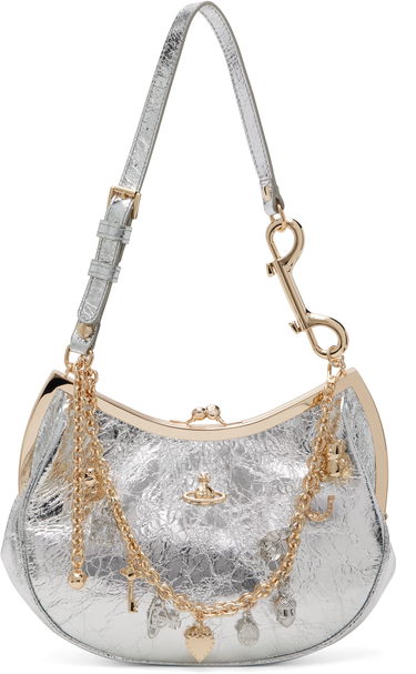Håndtaske Vivienne Westwood Vivienne Westwood Charm Frame Bag Metalisk | 4B01000PW-L00AC-, 0