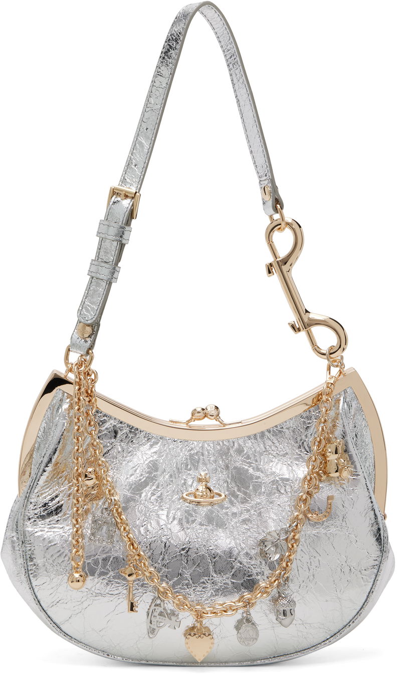 Håndtaske Vivienne Westwood Vivienne Westwood Charm Frame Bag Metalisk | 4B01000PW-L00AC-