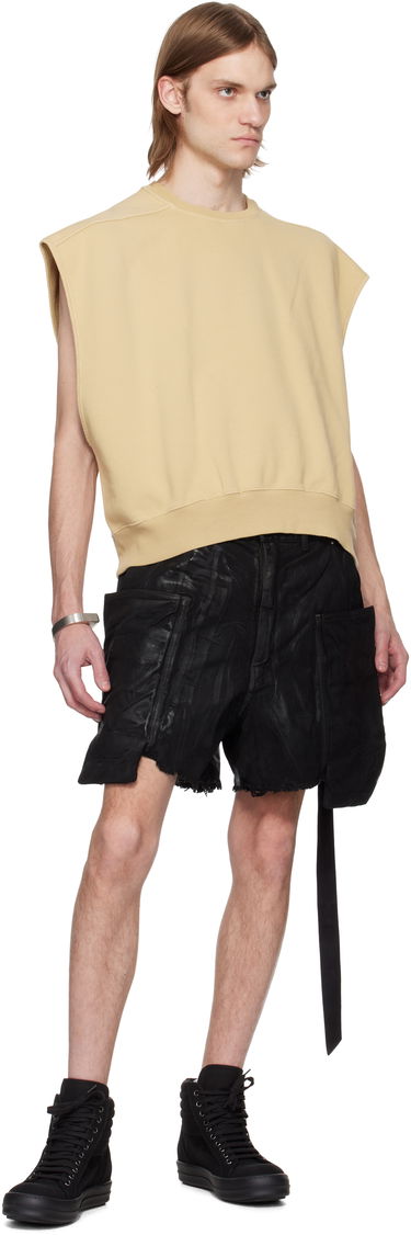 Sweater Rick Owens Rick Owens DRKSHDW Hollywood Jumbo Tatlin Sleeveless Sweatshirt Beige | DU01E3160 F, 3
