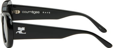 Solbriller Courrèges Oval Sunglasses Sort | 322ALU003AC0006, 2