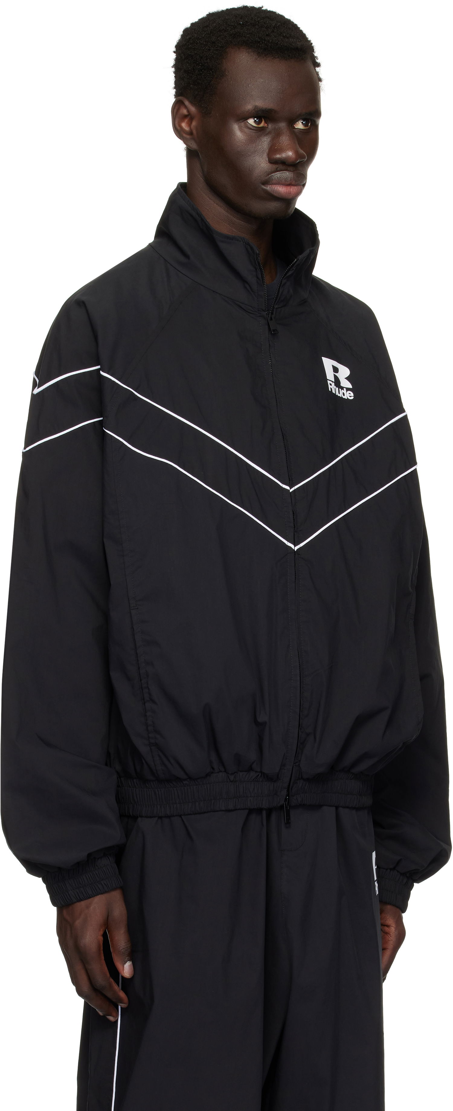 Vindjakke Rhude Rhude Piping Raglan Track Jacket Sort | RHPS25JA01005, 1