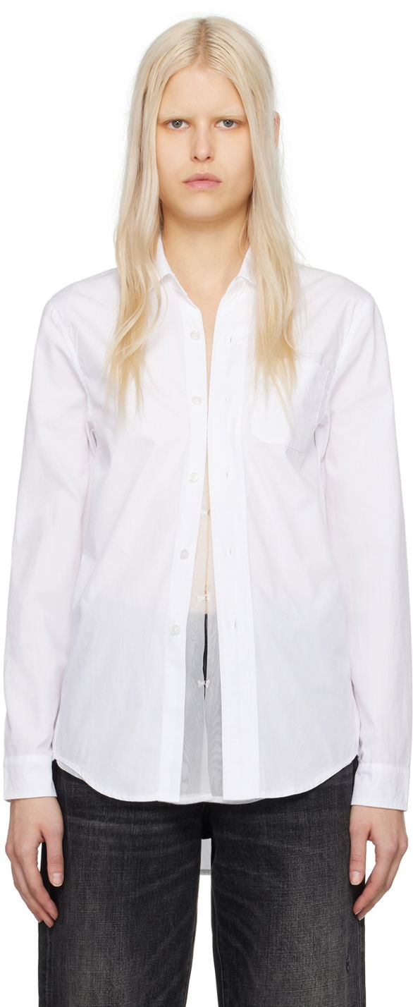 Skjorte R13 R13 Foldout Shirt Hvid | R13WR246-R339B