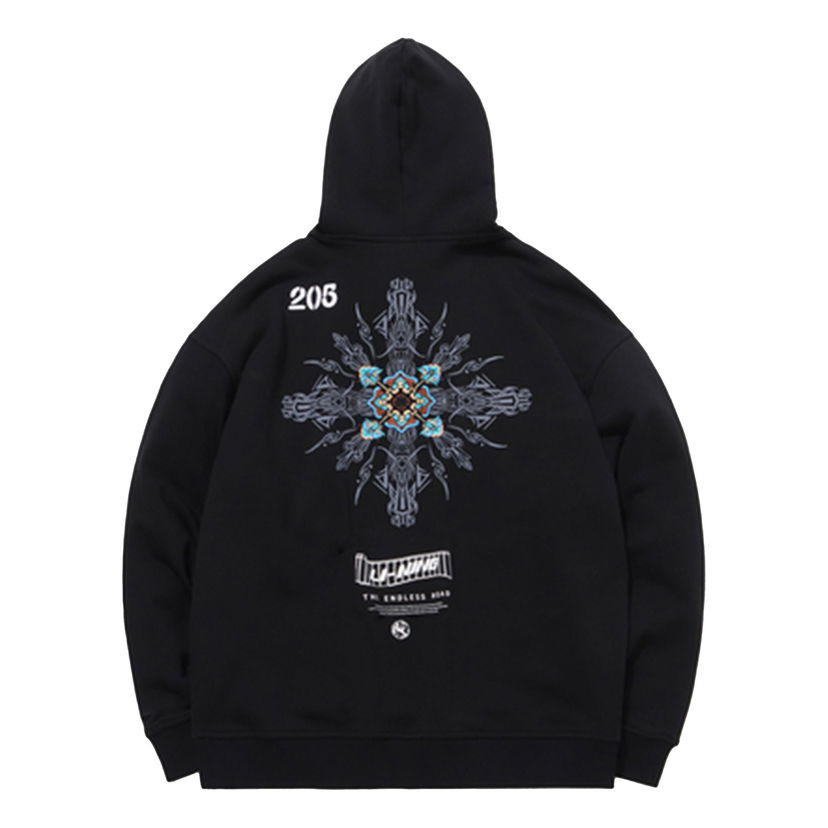 Sweatshirt Li-Ning Cheng Feng Series x Dunhuang Museum Crossover Pullover Hoodie Sort | AWDQC51-3