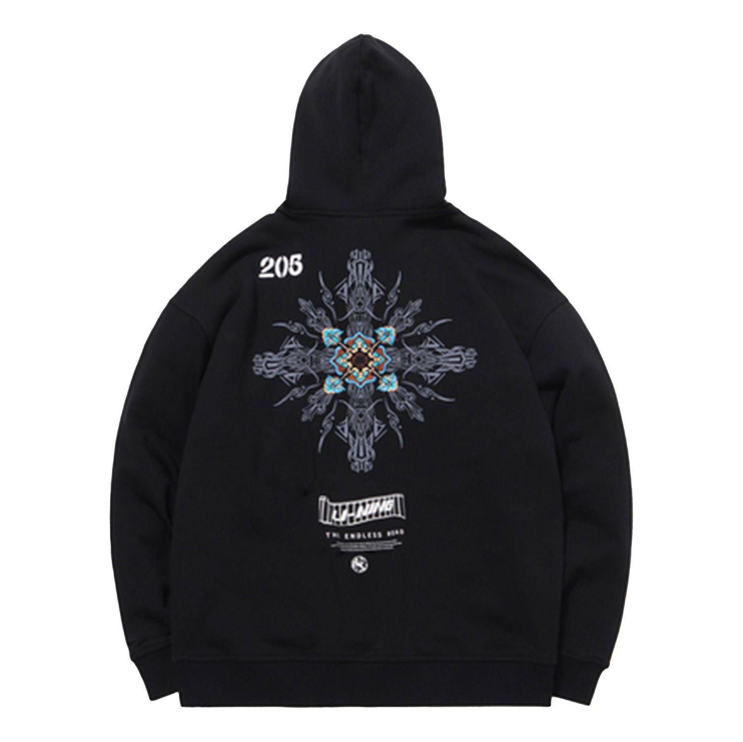 Sweatshirt Li-Ning Cheng Feng Series x Dunhuang Museum Crossover Pullover Hoodie Sort | AWDQC51-3, 0