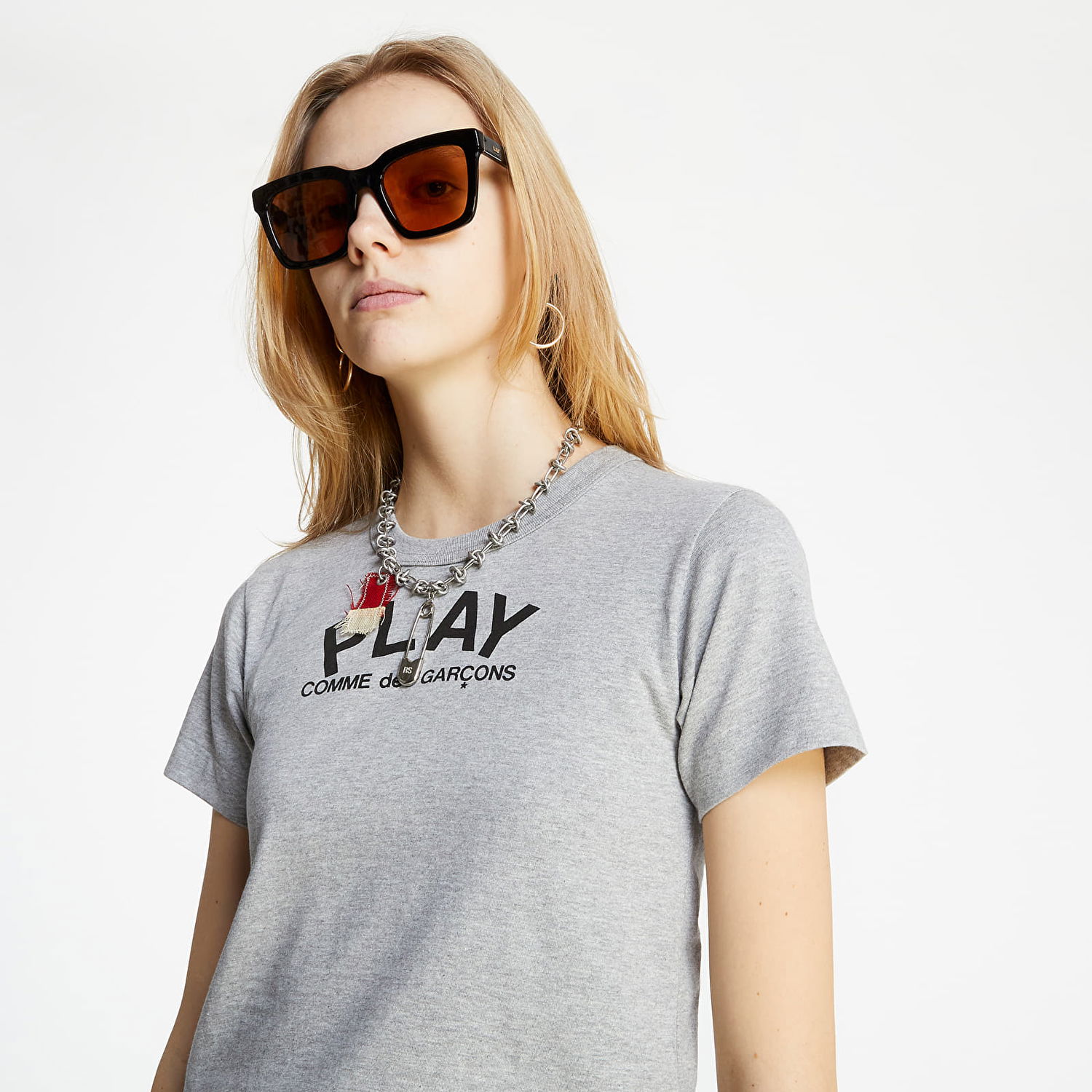 T-shirt Comme des Garçons PLAY Tee Grå | AZT071 grey, 1