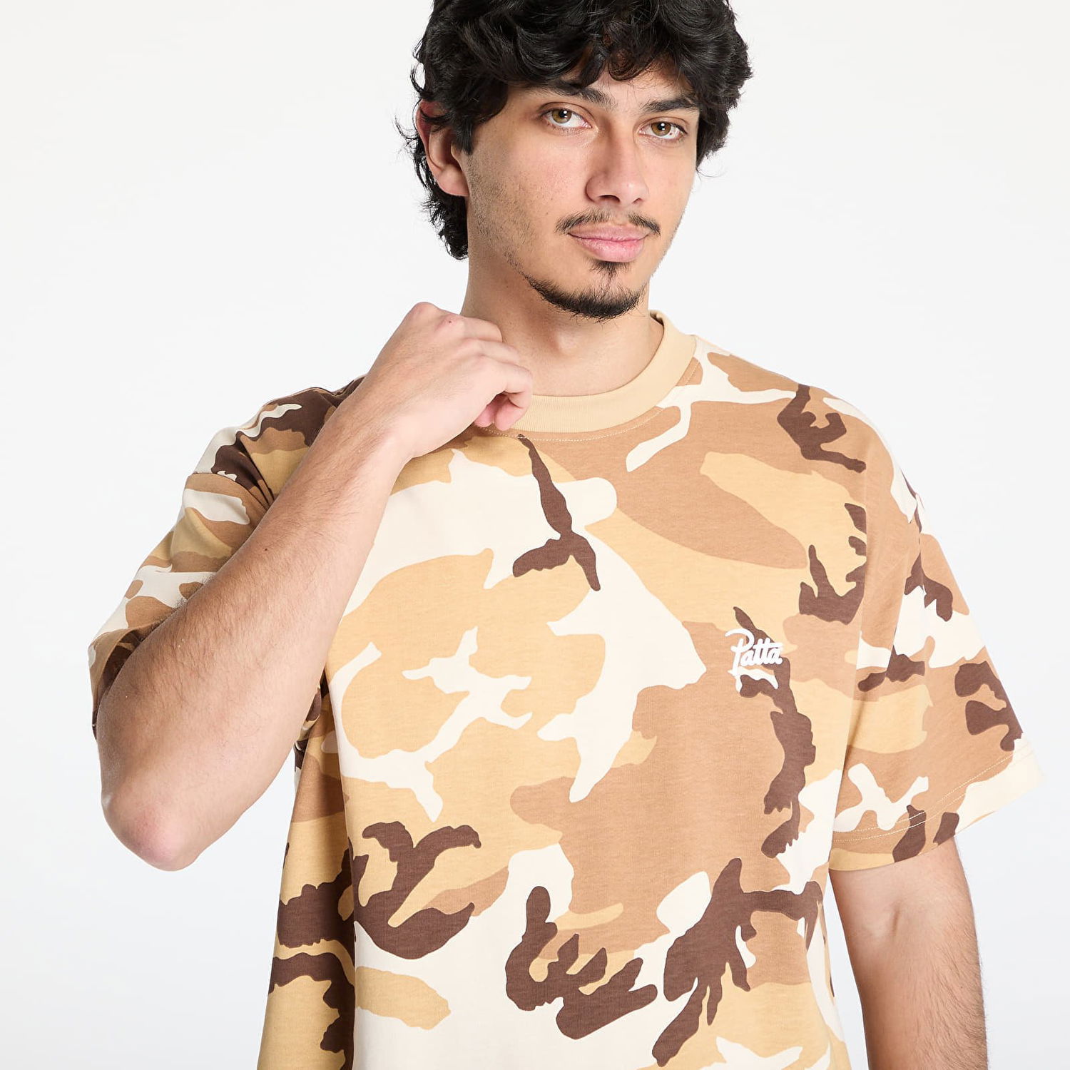 T-shirt Patta Patta Bark Woodland Camo T-Shirt Beige | POC-SS25-1000-290-0016-193, 1