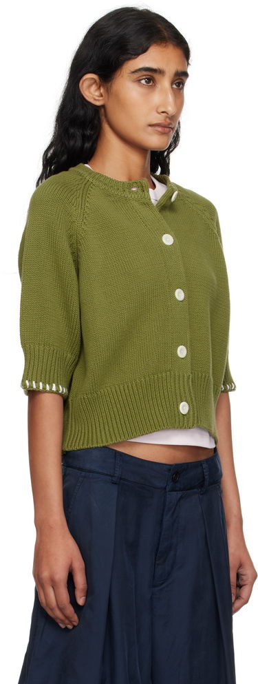 Sweater YMC YMC Kwai Knit Cardigan Grøn | Q8YMA, 1