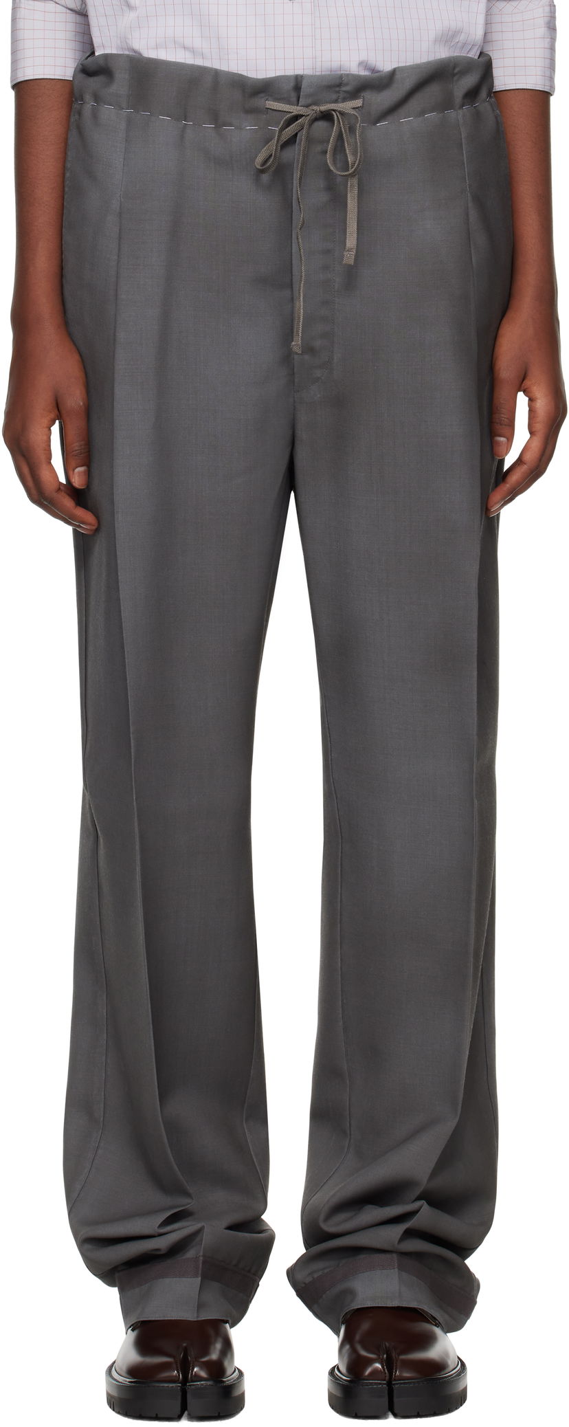 Bukser Maison Margiela Wool Mohair Trousers Grå | S51KA0572 M35141