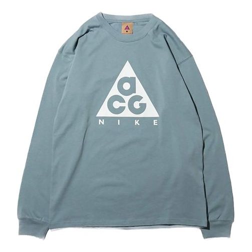 T-shirt Nike ACG ACG Basic Logo Long Sleeve T-Shirt Blå | BQ7203-041