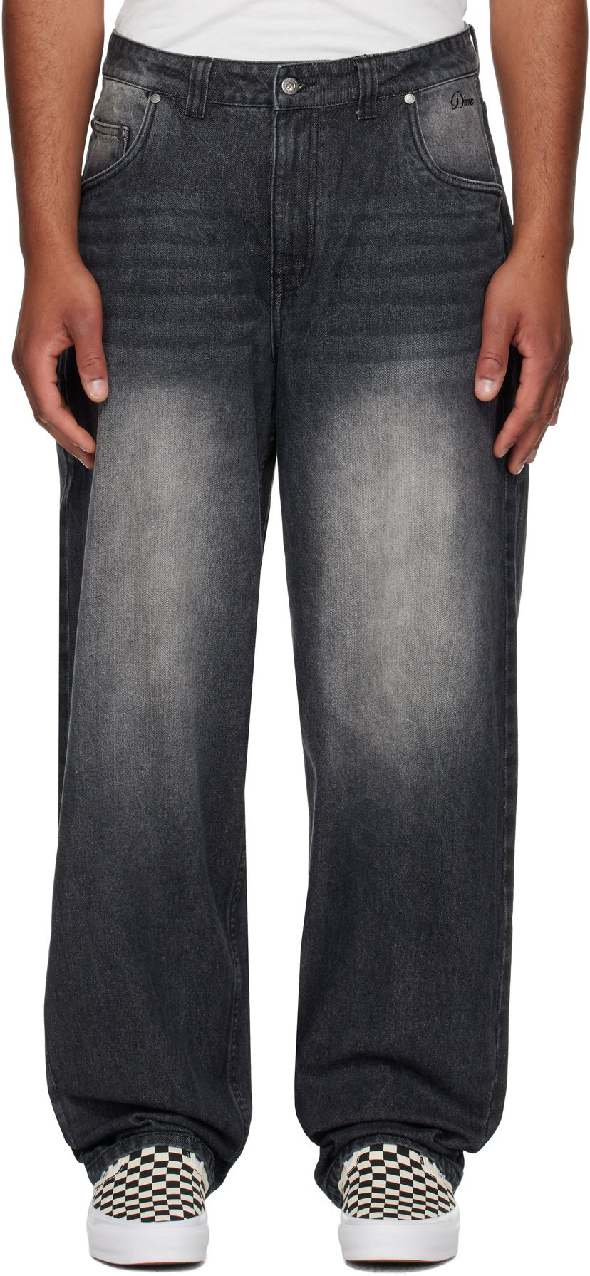 Jeans Dime Dime Classic Baggy Jeans Sort | DIMESU2511BLK