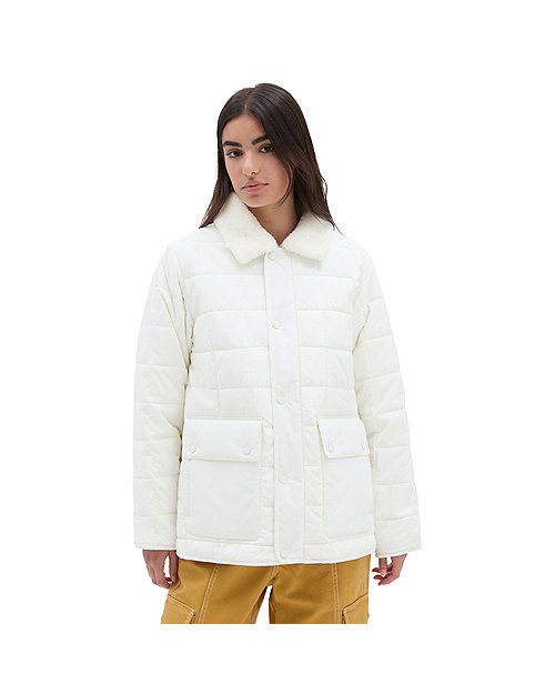 Puffer jakke Vans Millie MTE Jacket, Size L Hvid | VN000F8SFS8, 0