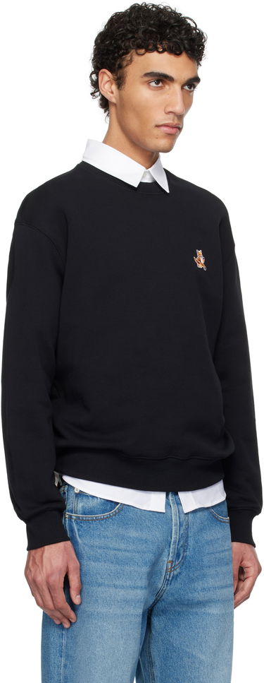 Sweatshirt MAISON KITSUNÉ Maison Kitsuné Speedy Fox Patch Comfort Sweatshirt Mørkeblå | MM00313KM0321, 4