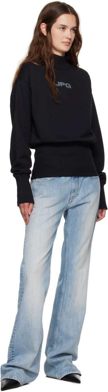 Sweatshirt Jean Paul Gaultier Jean Paul Gaultier Cropped Mock Neck Sweatshirt Sort | 25/03-W-TO289-J003-0004, 3