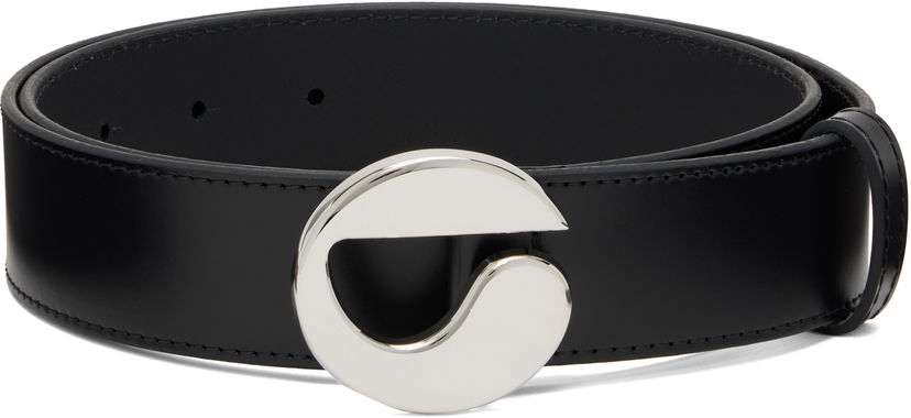 Bælter Coperni Coperni Logo Buckle Leather Belt Sort | COPBE12F6025