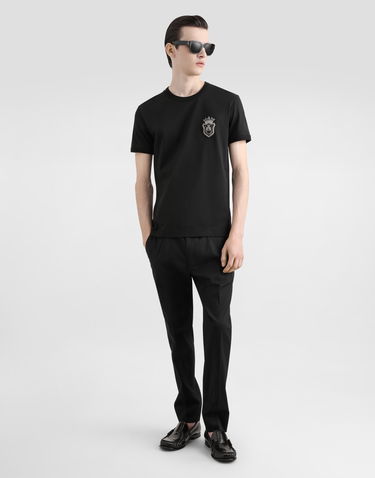 T-shirt Dolce & Gabbana Cotton T-Shirt With Patch Sort | G8PV1ZG7O4CN0000, 1