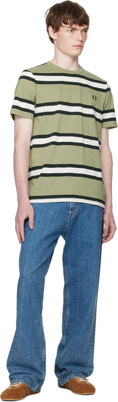 T-shirt Fred Perry Fred Perry Bold Stripe T-Shirt Grøn | M9852, 3