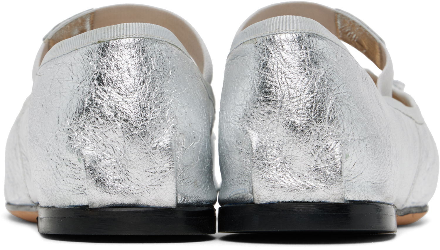 Tøj Anine Bing ANINE BING Jolie Ballerina Flats Metalisk | A-14-10846-SLV1, 1