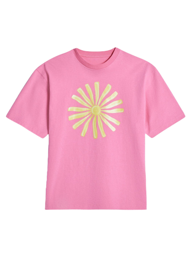 T-shirt Jacquemus Le  Soleil Sun Print Sun Lyserød | 235JS164-2102-4BI