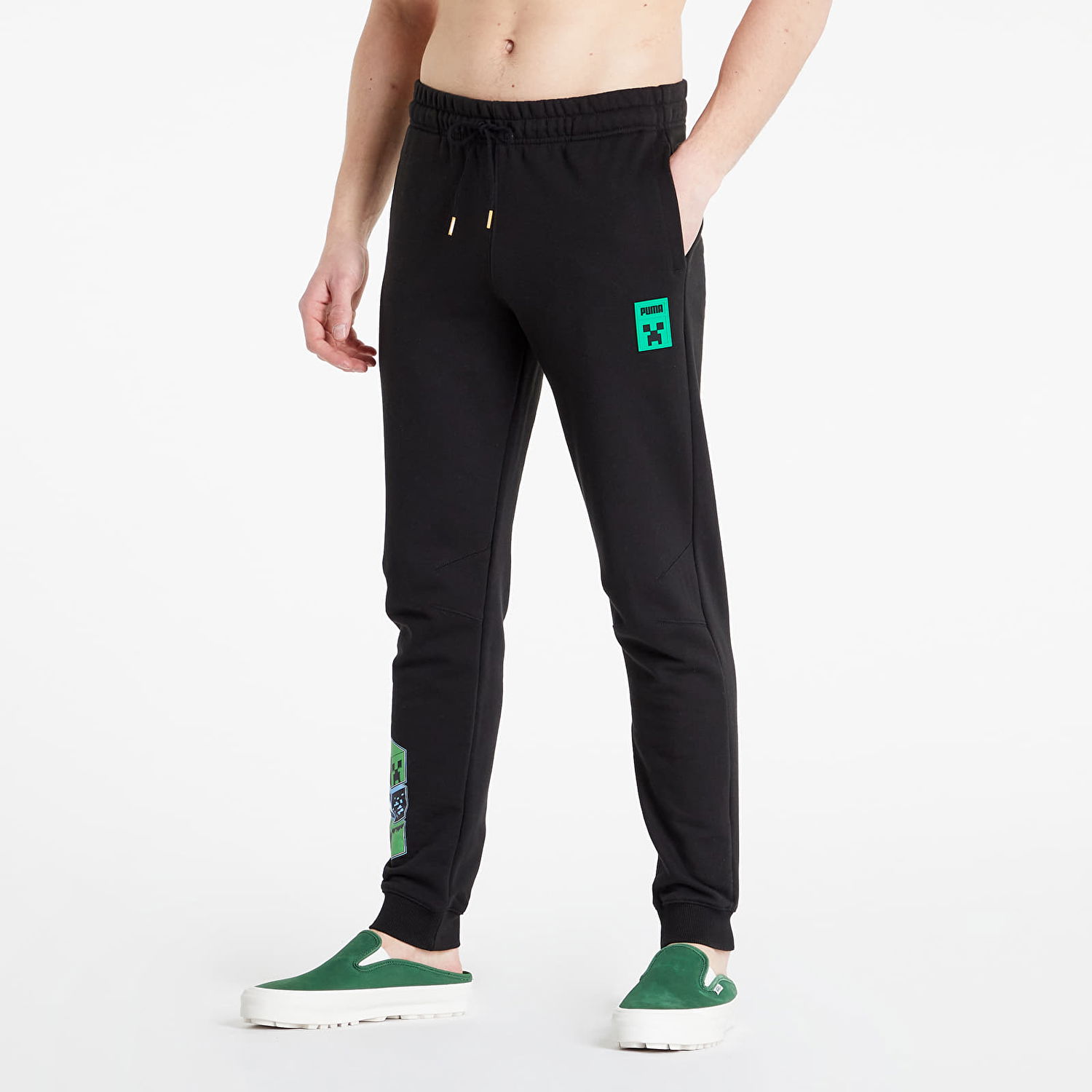 Joggingbukser Puma Minecraft Sort | 53437701, 0