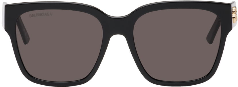 Solbriller Balenciaga Black Square Sort | BB0056S