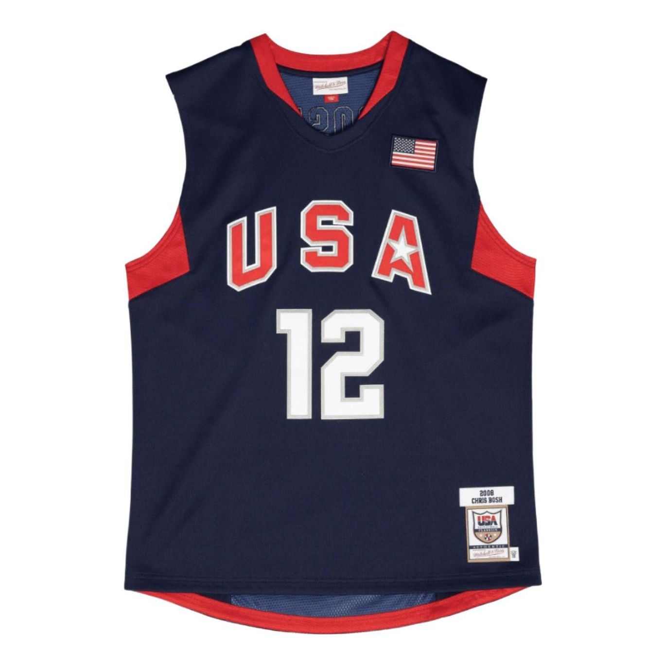 Jersey Mitchell & Ness Mitchell & Ness Team USA Chris Bosh 2008 Authentic Jersey Blå | AJY44386-USA08CBONAVY, 0