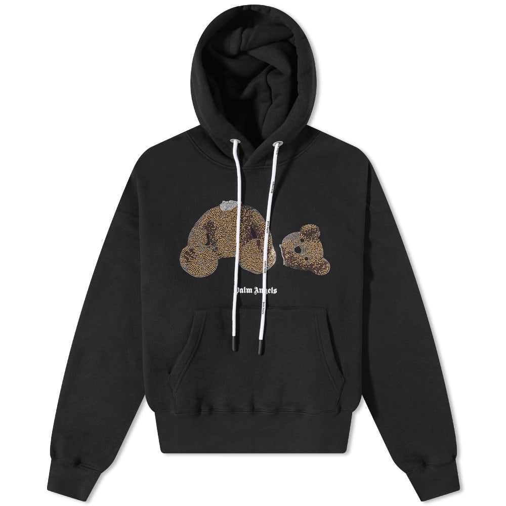 Sweatshirt Palm Angels Sequins Kill The Bear Popover Hoody Sort | PMBB058F22FLE0071076, 0