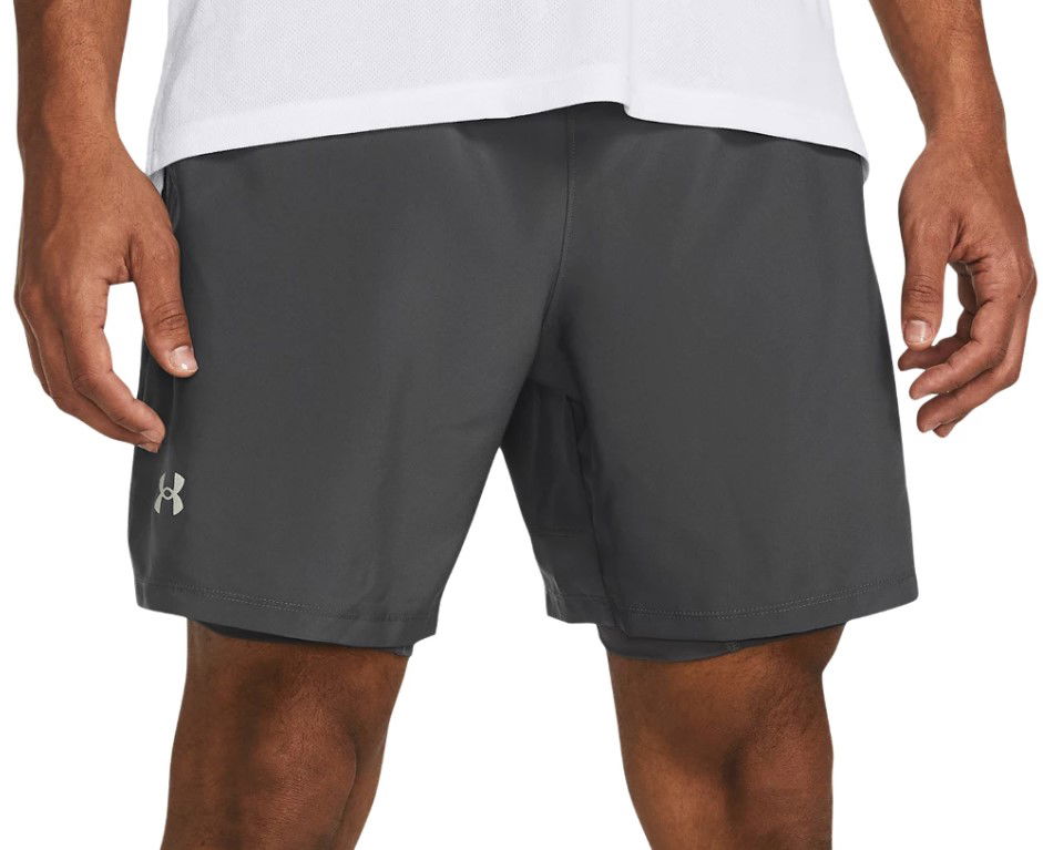 Shorts Under Armour UA LAUNCH 7'' 2-IN-1 SHORTS-GRY Sort | 1382641-025, 0