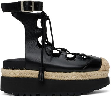 Skopleje sacai Sacai Ghillie Heeled Sandals Sort | 25-07920, 0
