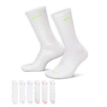Sokker Nike Everyday Plus Cushioned Training Socks (6 Pairs) Hvid | SX6897-968, 0