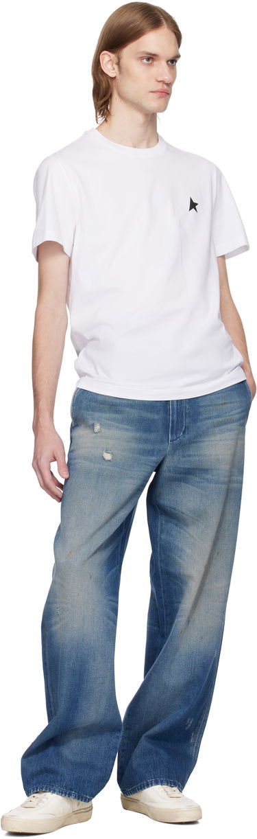 T-shirt Golden Goose Small Star Chest Logo Tee Hvid | GMP01220-P000593-10364, 3