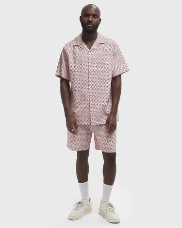 Skjorte Portuguese Flannel Camp Collar Shirt Rød | SS25.090.WHITE-RED, 2