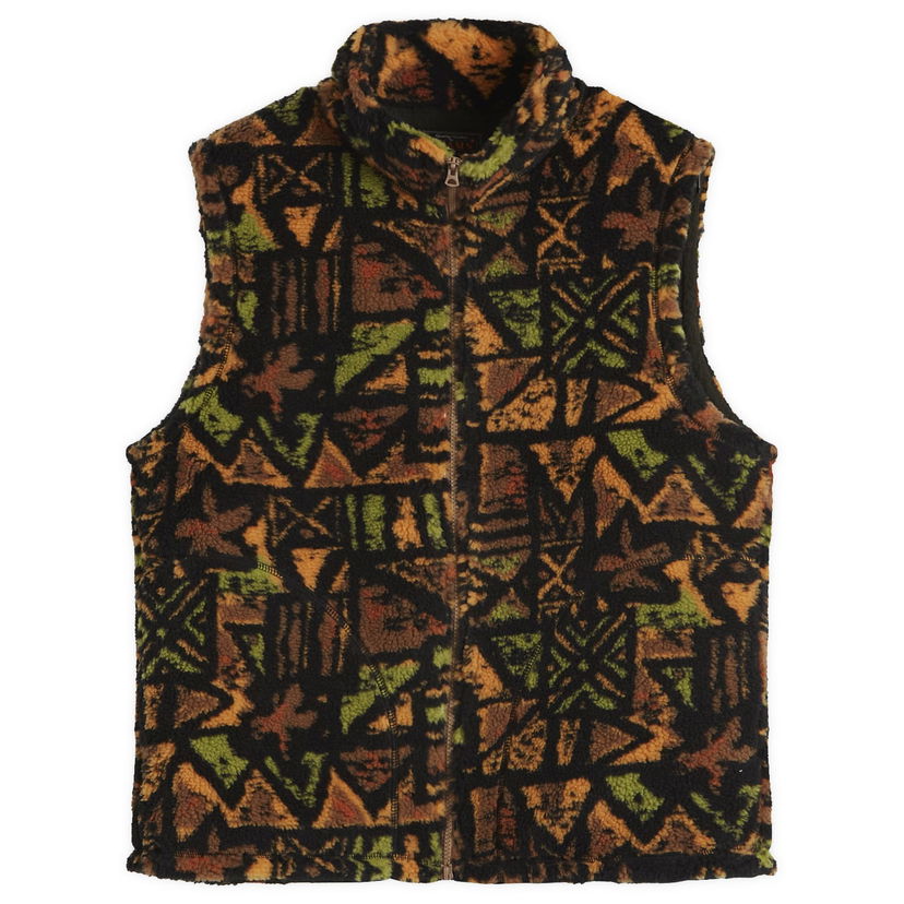 Vest BEAMS Beams Plus Stand Collar Fleece Zip Vest Flerfarvet | 3806-0114-791-90