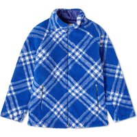 Jakke Burberry Tartan Fleece Jacket Knight Ip Check Mørkeblå | 8078777-B7369, 1