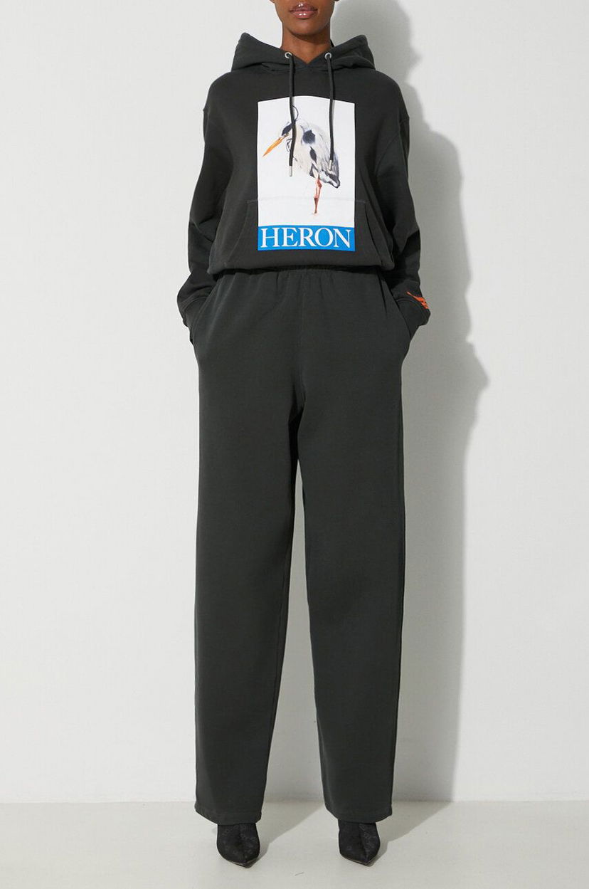 Joggingbukser HERON PRESTON Sweatpants With Print Sort | HWCH006F23JER0011001