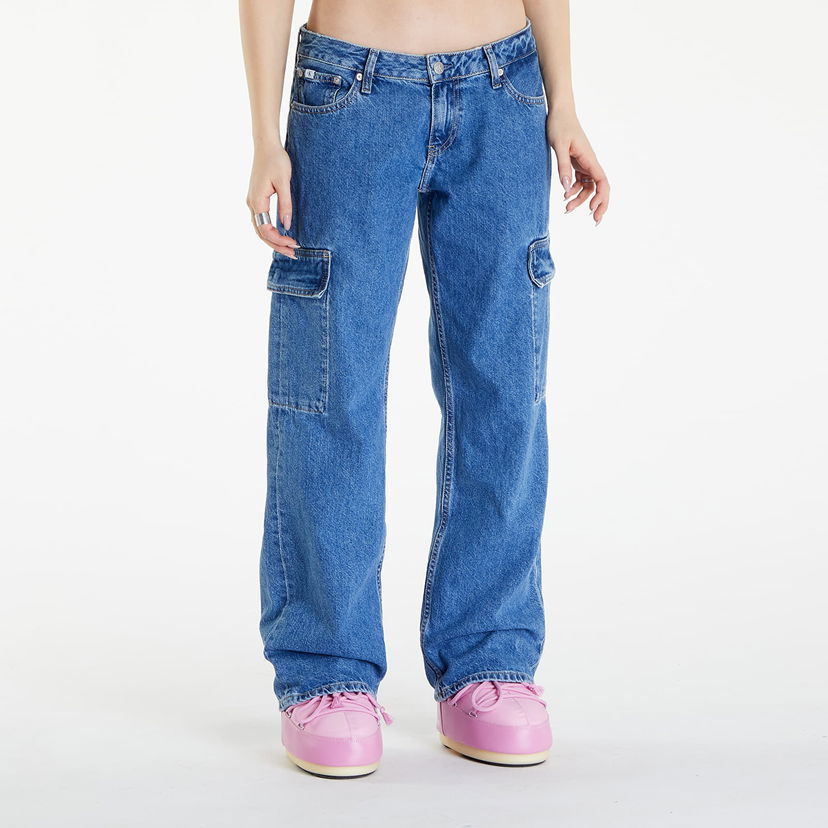 Cargo bukser CALVIN KLEIN Jeans Extreme Low Rise Baggy Jeans Denim Medium Blå | J20J223688 1A4