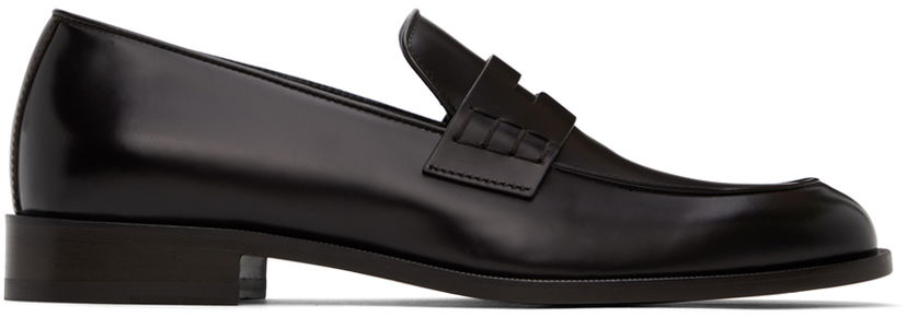 Tøj Giorgio Armani Giorgio Armani Leather Loafers Sort | X2A402_XF294_158
