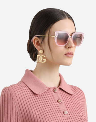 Solbriller Dolce & Gabbana Dolce & Gabbana DG Flip Sunglasses Lyserød | VG4474VP6119V000, 1