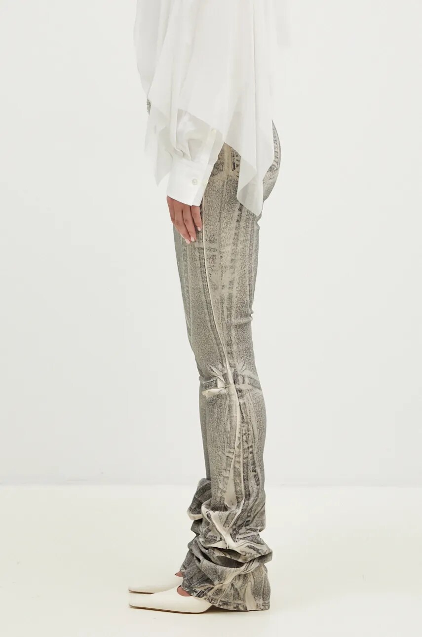 Jeans Ottolinger Ottolinger Raw-Edge Drape Denim Pants, High Waist Grå | 1170804921, 1
